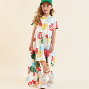 Vestido algodón pima para niña esporas de la fortuna